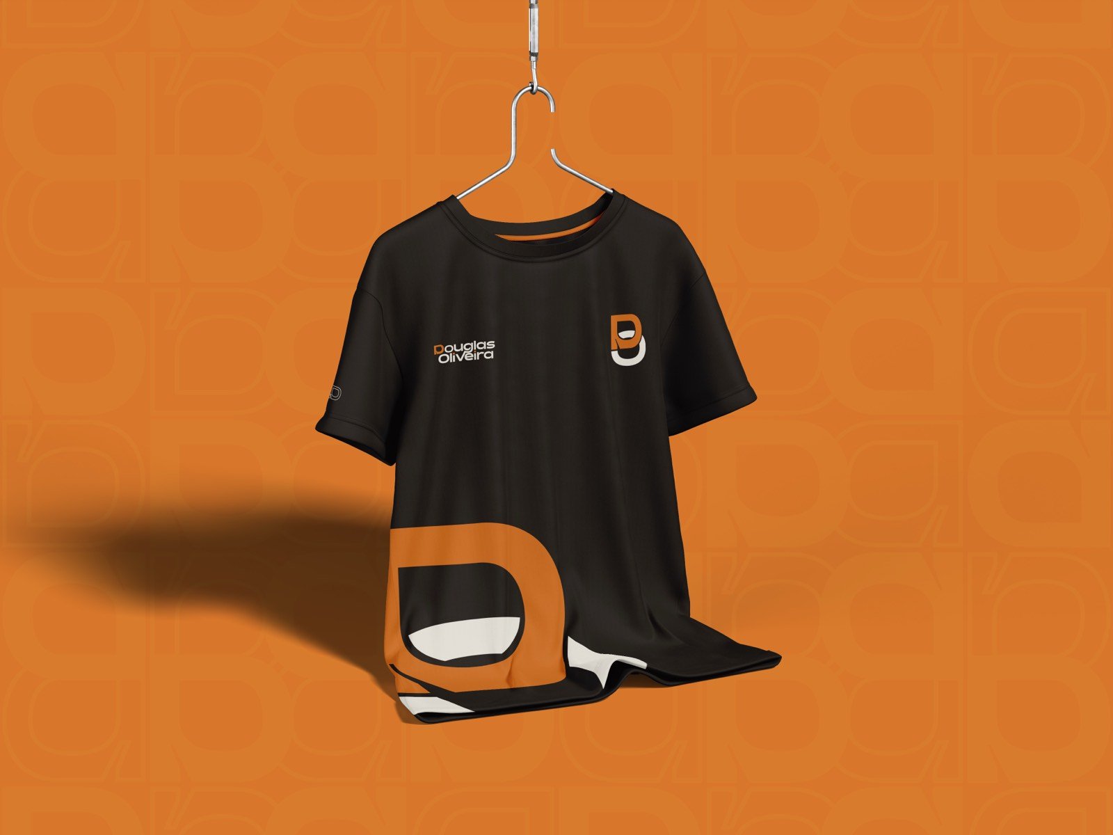 Camiseta com a identidade de Douglas Oliveira criada pela On Target
